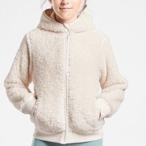 AthletaGirl So Snug Cream sherpa Kids Jacket